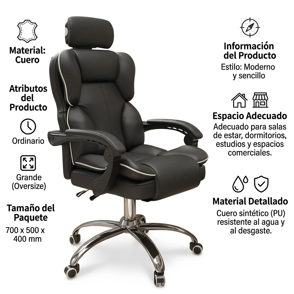 Silla Gamer Ergonómica con Respaldo Acolchado y Soporte Lumbar | Sillón de Juego Profesional