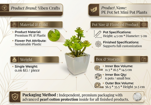 Dale un Toque Verde a tu Espacio: Mini Cactus Artificial en Maceta Minimalista | Decoración de Interiores sin Mantenimiento | Perfecta para escritorios